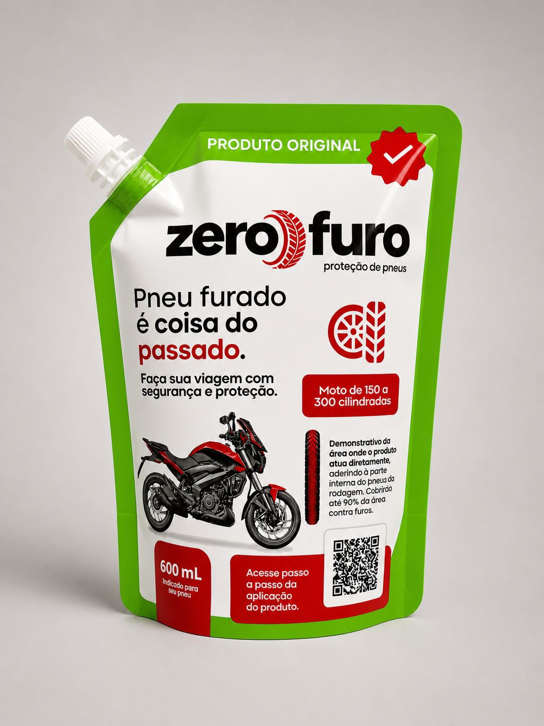 Selante para Pneu Zero Furo Sachê 600ml